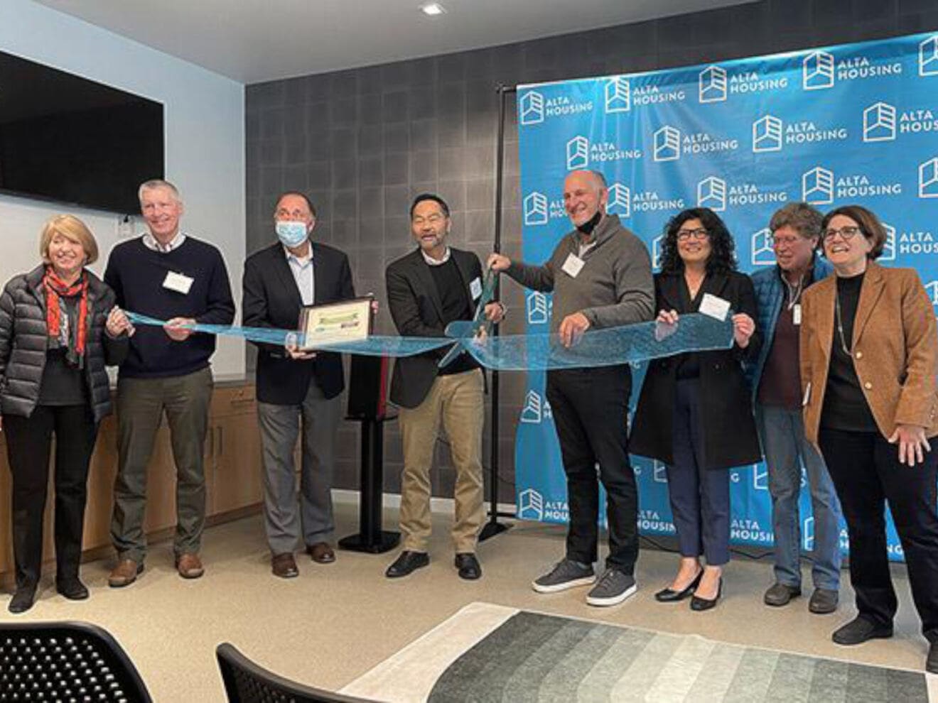Ribbon cutting for Wilton Court!
